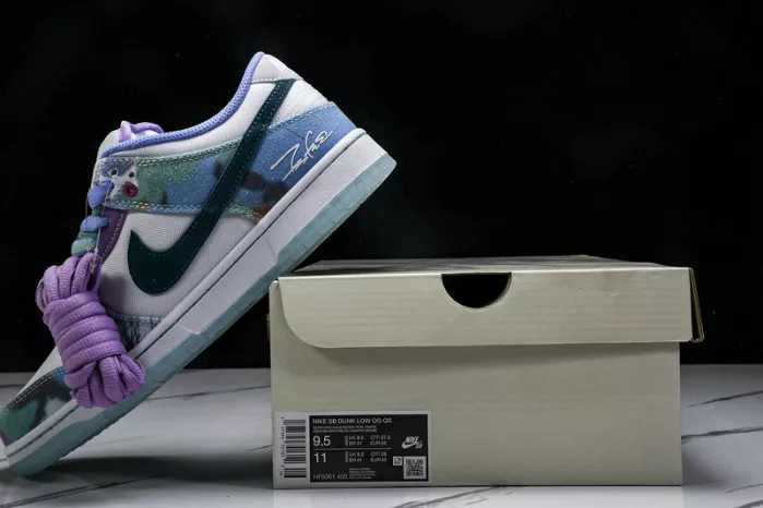 Cheap Husky Nike SB Dunk Low Futura Laboratories Bleached Aqua HF6061-400 0115