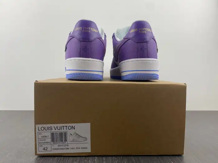 Cheap Husky Louis Vuitton Nike Air Force 1 Low Purple 0123