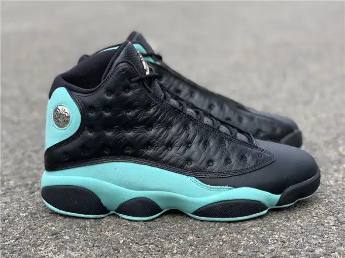 Cheap Husky Air Jordan 13 Retro Black Island Green 414571-030 0126