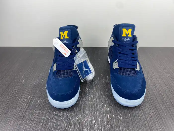 Cheap Husky Air Jordan 4 Retro Michigan (PE) AJ4-1036660 0126