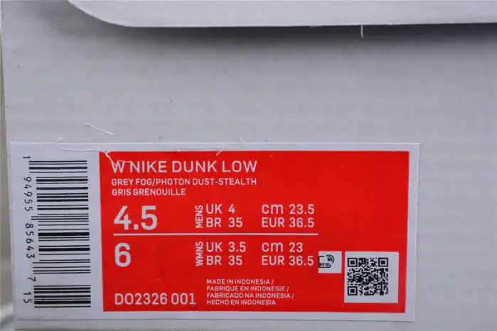 Rep Husky Nike Dunk Low Ice (W) DO2326-001 0129