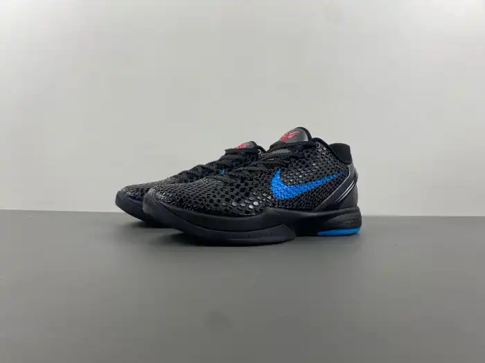 Rep Husky Nike Kobe 6 Dark Knight 429659-016 0129