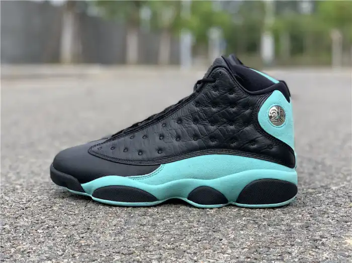 Cheap Husky Air Jordan 13 Retro Black Island Green 414571-030 0126