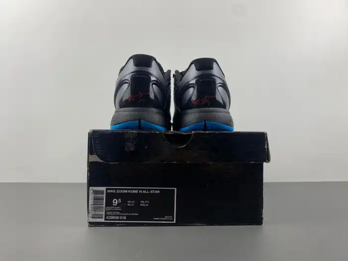 Rep Husky Nike Kobe 6 Dark Knight 429659-016 0129