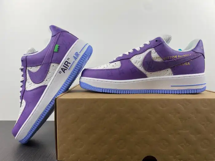 Cheap Husky Louis Vuitton Nike Air Force 1 Low Purple 0123