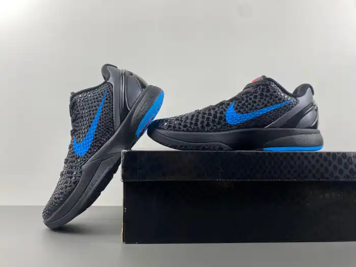 Rep Husky Nike Kobe 6 Dark Knight 429659-016 0129