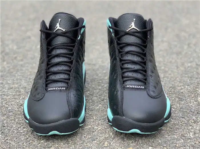 Cheap Husky Air Jordan 13 Retro Black Island Green 414571-030 0126