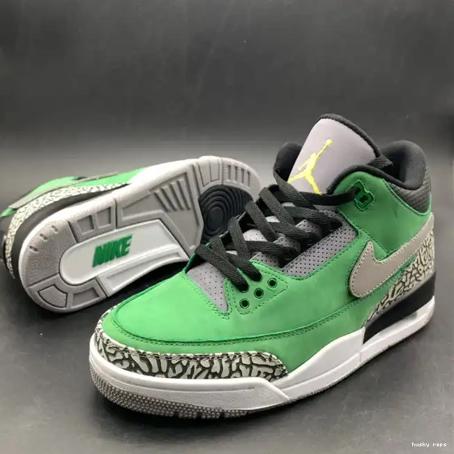 Rep Husky Retro Tinker shoes 3 Jordan Air AJ3 Oregon Ducks 867493 PE 0225