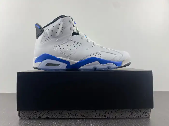 Rep Husky Air Jordan 6 Retro Sport Blue (2014) 384664-107 0206