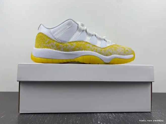 Rep Husky 11 Low Snakeskin WMNS AH7860-107 Jordan Air Yellow 0211