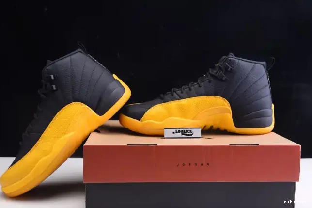 Cheap Husky Retro 12 Jordan University Black 130690-070 Air Gold 0212