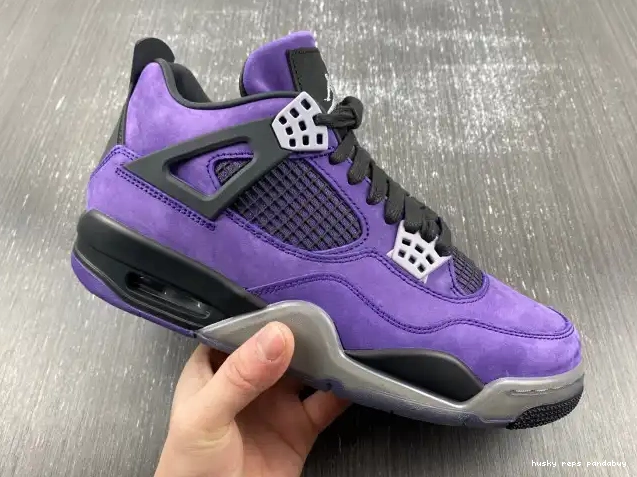 Rep Husky x Travis Jordan Purple 4 Suede Scott Air 0219