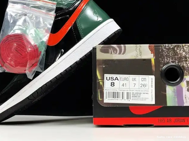 Rep Husky OG High Retro 1 Orange-Fir AV3905-038 Air Jordan Team SoleFly Black x 0221