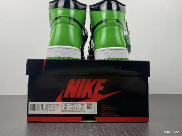 Cheap Husky Pine Jordan Green 1 High OG 555088-030 Air 0228