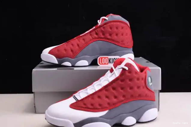 Rep Husky Jordan Flint Retro Gym Red 414571-600 Air Grey 13 0221