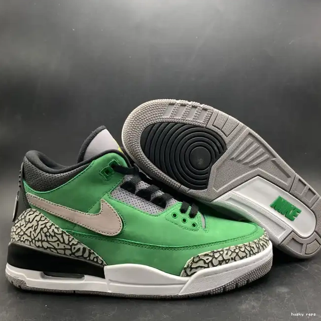 Rep Husky Retro Tinker shoes 3 Jordan Air AJ3 Oregon Ducks 867493 PE 0225