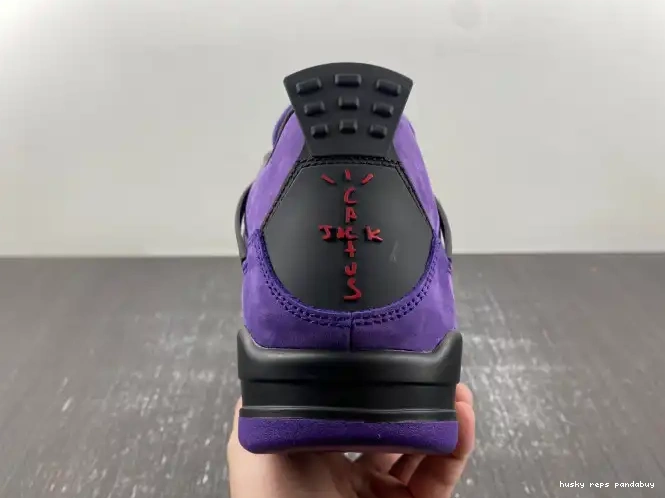 Rep Husky x Travis Jordan Purple 4 Suede Scott Air 0219