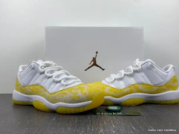 Rep Husky 11 Low Snakeskin WMNS AH7860-107 Jordan Air Yellow 0211