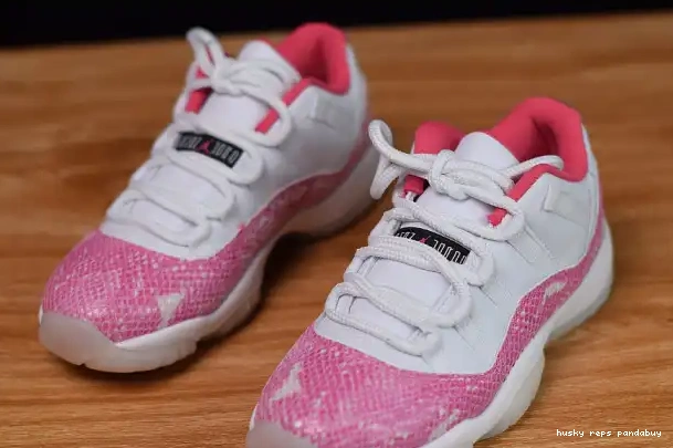 Rep Husky Jordan Snakeskin Air 11 WMNS Pink AH7860-106 Low 0219