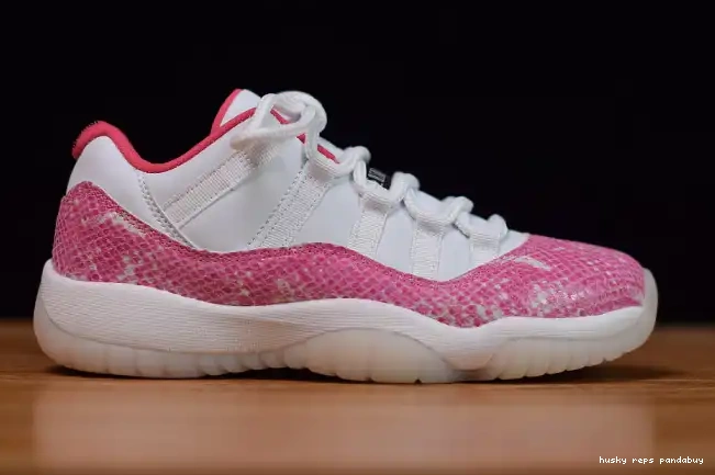 Rep Husky Jordan Snakeskin Air 11 WMNS Pink AH7860-106 Low 0219