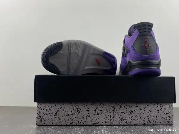 Rep Husky x Travis Jordan Purple 4 Suede Scott Air 0219