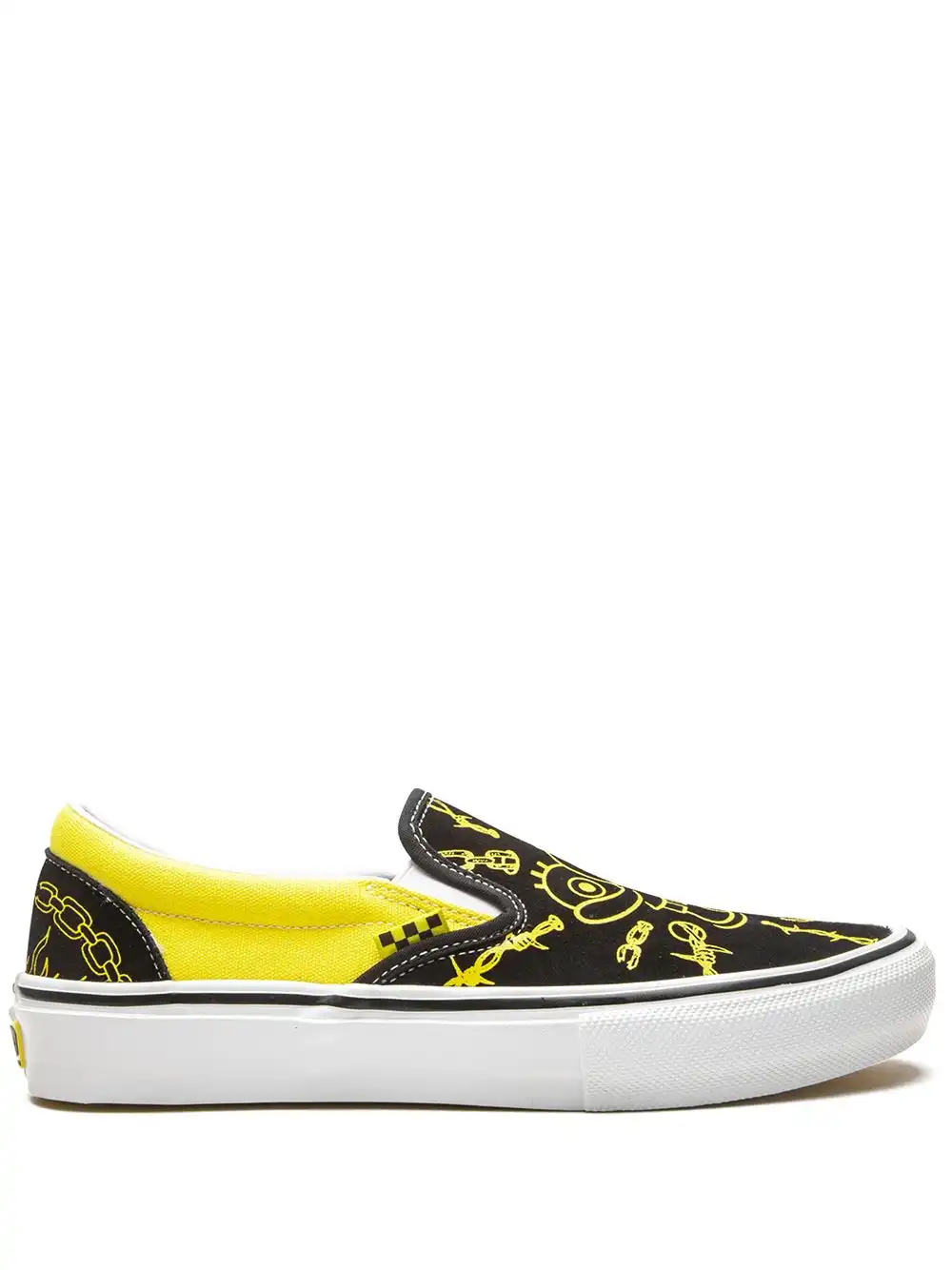 Cheap Husky Vans x Mike Gigliotti x SpongeBob SquarePants Skate Slip On sneakers  0205