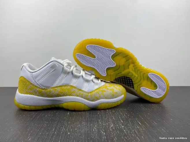 Rep Husky 11 Low Snakeskin WMNS AH7860-107 Jordan Air Yellow 0211