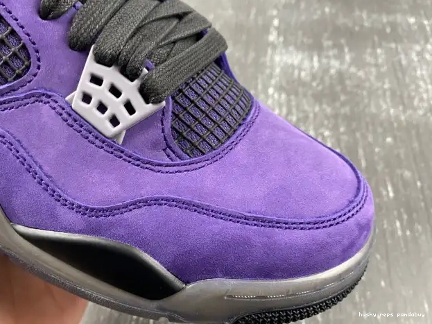 Rep Husky x Travis Jordan Purple 4 Suede Scott Air 0219