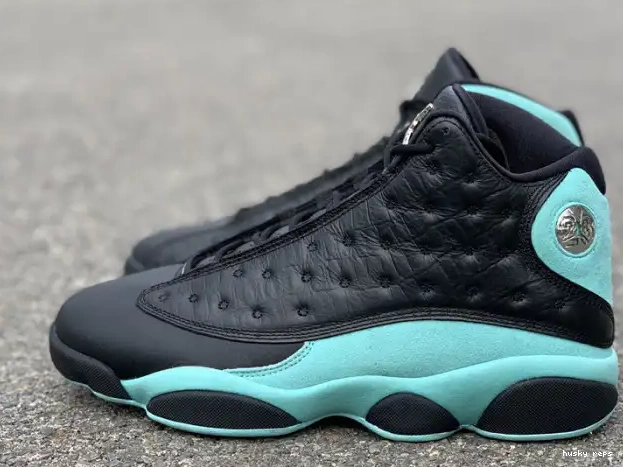 Rep Husky Jordan Island Black Green Retro 13 414571-030 Air 0213