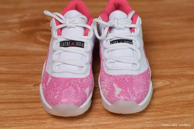 Rep Husky Jordan Snakeskin Air 11 WMNS Pink AH7860-106 Low 0219