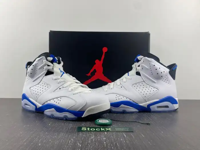 Rep Husky Air Jordan 6 Retro Sport Blue (2014) 384664-107 0206