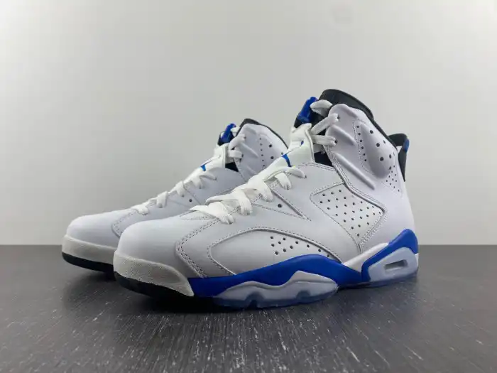 Rep Husky Air Jordan 6 Retro Sport Blue (2014) 384664-107 0206