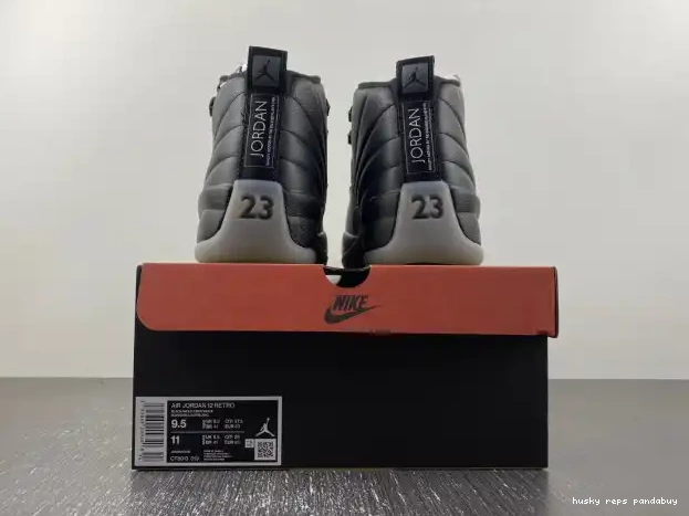 Rep Husky Grey CT8013-019 Air 12 Black Jordan Wolf 0214