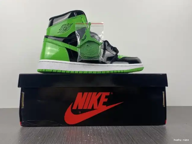 Cheap Husky Pine Jordan Green 1 High OG 555088-030 Air 0228