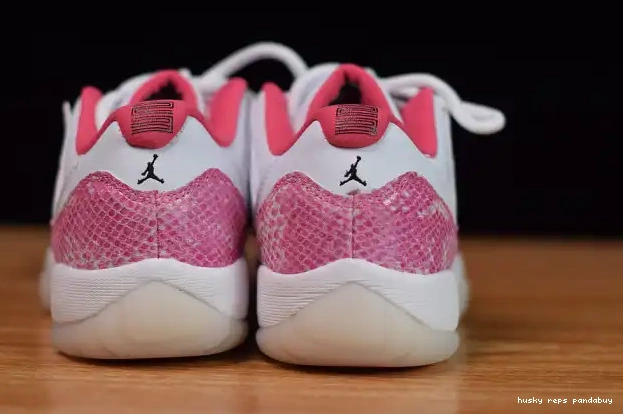 Rep Husky Jordan Snakeskin Air 11 WMNS Pink AH7860-106 Low 0219