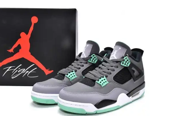 Cheap Husky Jordan 4 Glow 308497-033 Green Air Retro 0221