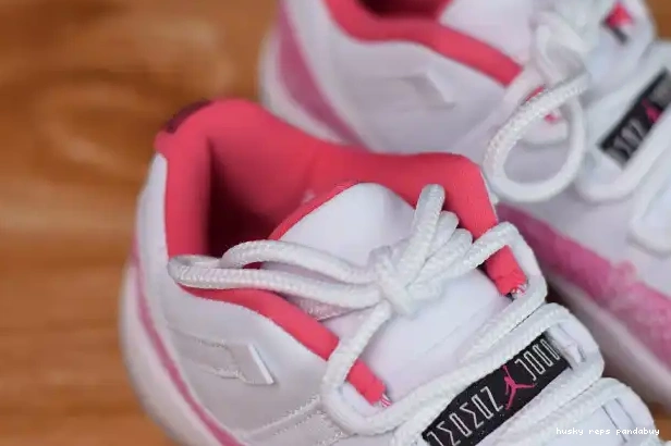 Rep Husky Jordan Snakeskin Air 11 WMNS Pink AH7860-106 Low 0219