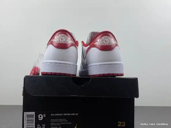 Rep Husky Red Jordan White 705329-101 1 Retro Varsity Low 0312