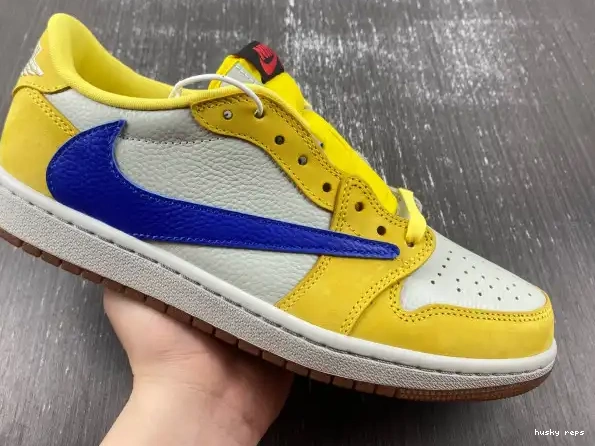 Cheap Husky OG 1 Scott Air Canary Low x Jordan Travis DZ4137-700 0305