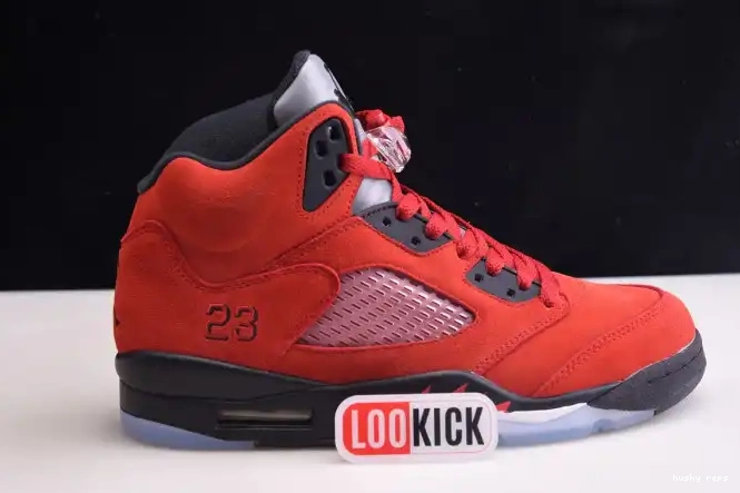 Rep Husky DD0587-600 (2021) Retro Jordan Red Raging Bulls 5 0303