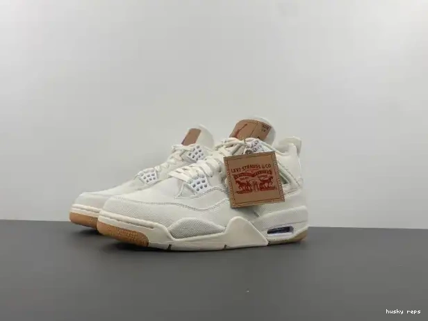 Cheap Husky x Air Jordan 'White' Levi's AO2571-100 4 0307