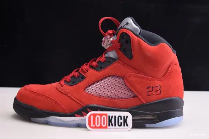 Husky Raging Jordan Retro (2021) Red 5 DD0587-600 Bulls 0319