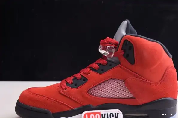 Rep Husky DD0587-600 (2021) Retro Jordan Red Raging Bulls 5 0303