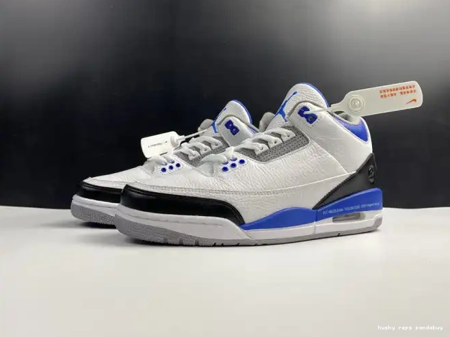 Husky Jordan White 3 Air CT8532-040 Retro Blue 0306