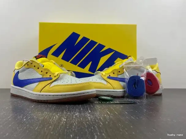 Cheap Husky OG 1 Scott Air Canary Low x Jordan Travis DZ4137-700 0305