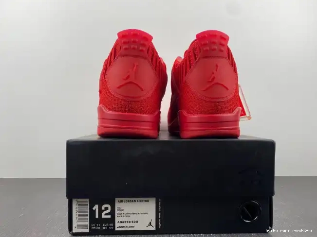 Rep Husky AQ3559-600 Jordan Red Flyknit 4 Retro 0316