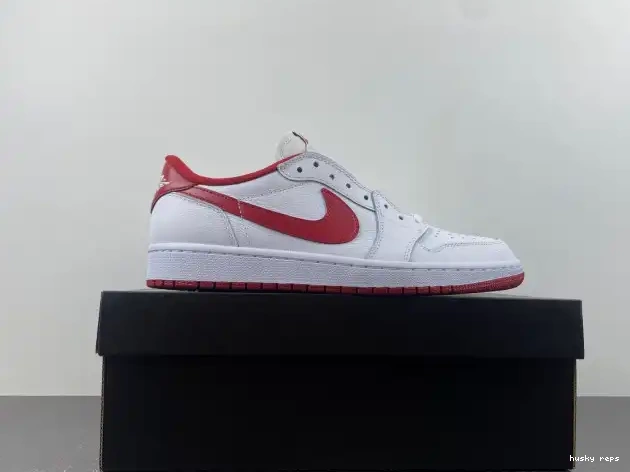 Rep Husky Varsity Low White 705329-101 Red 1 Retro Jordan 0303