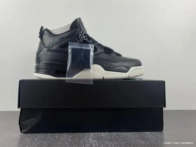 Rep Husky Retro 4 Jordan Black Pony 819139-010 Hair 0309