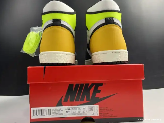 Rep Husky OG AIR 'VOLT RETRO GOLD' 1 555088-118 JORDAN HIGH 0318