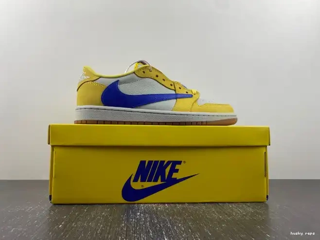 Cheap Husky OG 1 Scott Air Canary Low x Jordan Travis DZ4137-700 0305